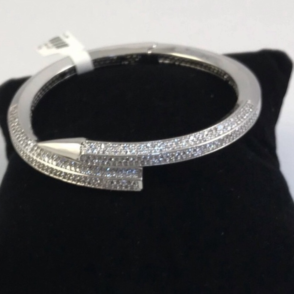 Pave Nail Bangle - Picture 4 of 8
